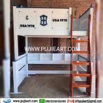 Bed Tingkat Hemat Ruangan Multifungsi Bawah Meja Belajar