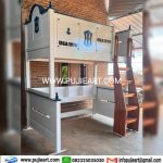 Bed Tingkat Hemat Ruangan Multifungsi Bawah Meja Belajar