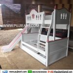 Bunk Bed Anak Perempuan Plus Perosotan