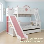 Bunk Bed Anak Perempuan Plus Perosotan