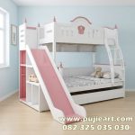 Bunk Bed Anak Perempuan Plus Perosotan
