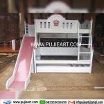 Bunk Bed Anak Perempuan Plus Perosotan