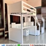 Bunk Bed Anak Remaja Kokoh Minimalis Bawah Meja Belajar