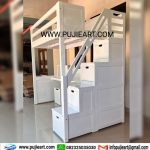 Bunk Bed Anak Remaja Kokoh Minimalis Bawah Meja Belajar