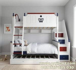 Bunk Bed Apartemen Minimalis 3 Tngkat