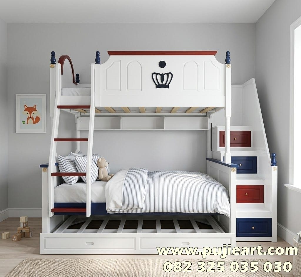 Bunk Bed Apartemen Minimalis 3 Tngkat