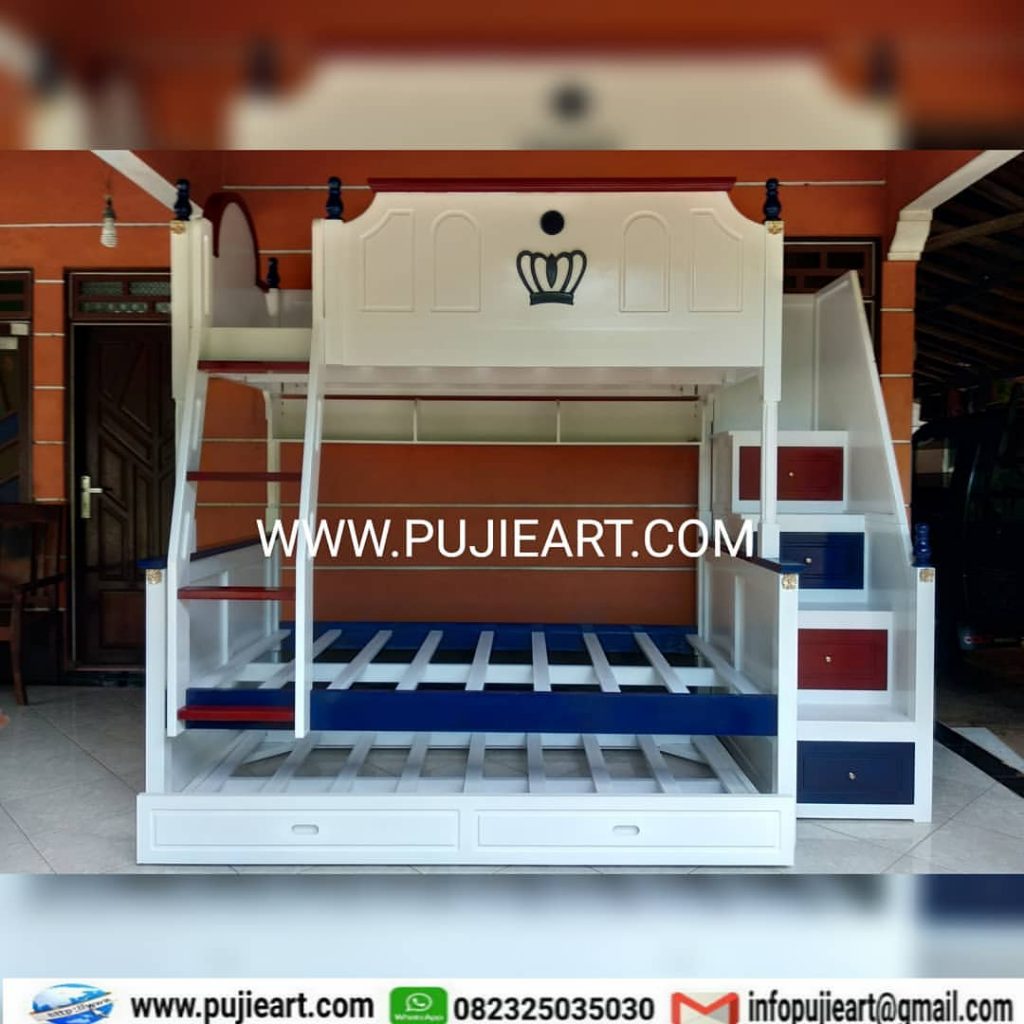Model Bunk Bed Apartemen Minimalis 3 Tngkat
