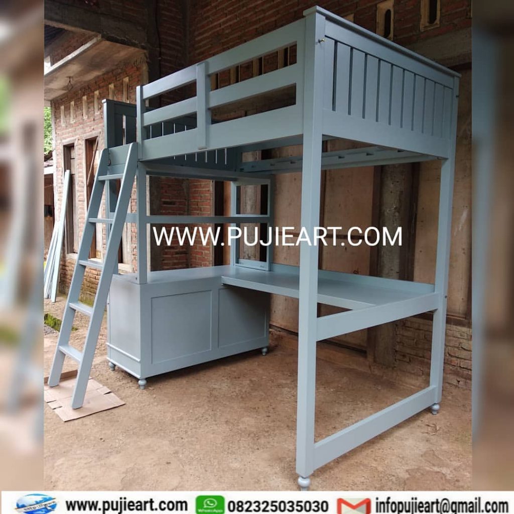 Bunk Bed Multifungsi Bawah Meja Belajar