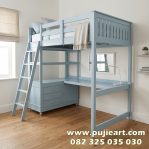 Bunk Bed Dewasa Multifungsi Bawah Meja Belajar