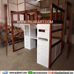 Bunk Bed Tingkat Dewasa Multifungsi Bawah Meja Belajar