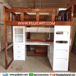Bunk Bed Tingkat Dewasa Multifungsi Bawah Meja Belajar