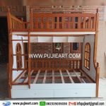 Dipan Anak Tingkat 2 Multifungsi Laci Storage Kayu Solid