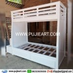Dipan Tingkat Minimalis Kayu Solid Anak Remaja