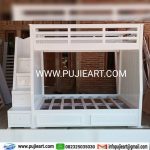 Dipan Tingkat Minimalis Kayu Solid Anak Remaja