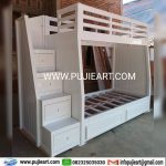 Dipan Tingkat Minimalis Kayu Solid Anak Remaja