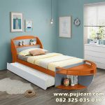 Ranjang Anak Multifungsi Rak Buku Karakter Kapal