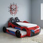 Ranjang Anak Sorong Karakter Spider-Man Bentuk Mobil