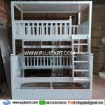 Tempat Tidur 3 Tingkat Minimalis Kokoh Custom Warna