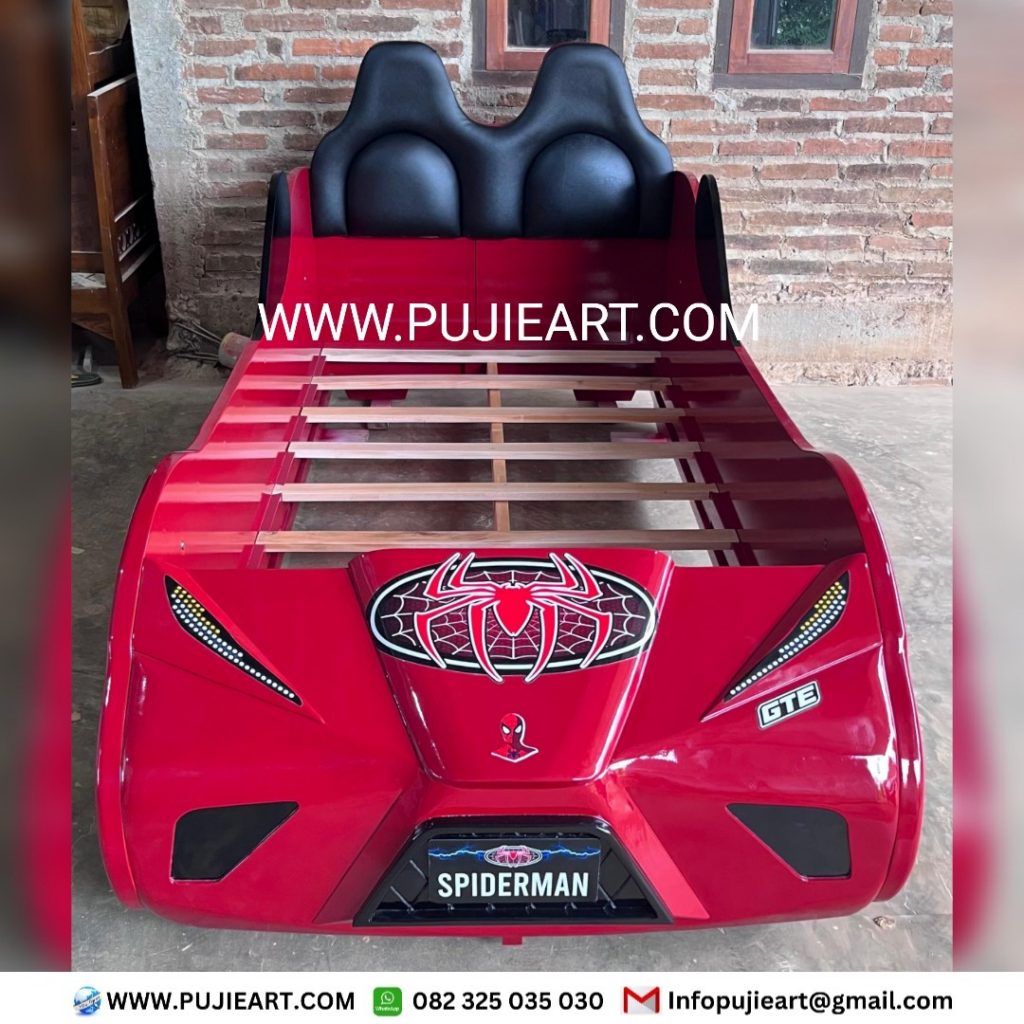 Tempat Tidur Anak Apartemen Bentuk Mobil Spiderman