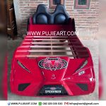 Tempat Tidur Anak Apartemen Bentuk Mobil Karakter Spiderman