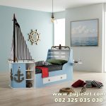 Tempat Tidur Anak Hemat Ruangan Bentuk Kapal