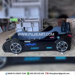 Tempat Tidur Anak Kokoh Kayu Solid Karakter Batman Bentuk Mobil