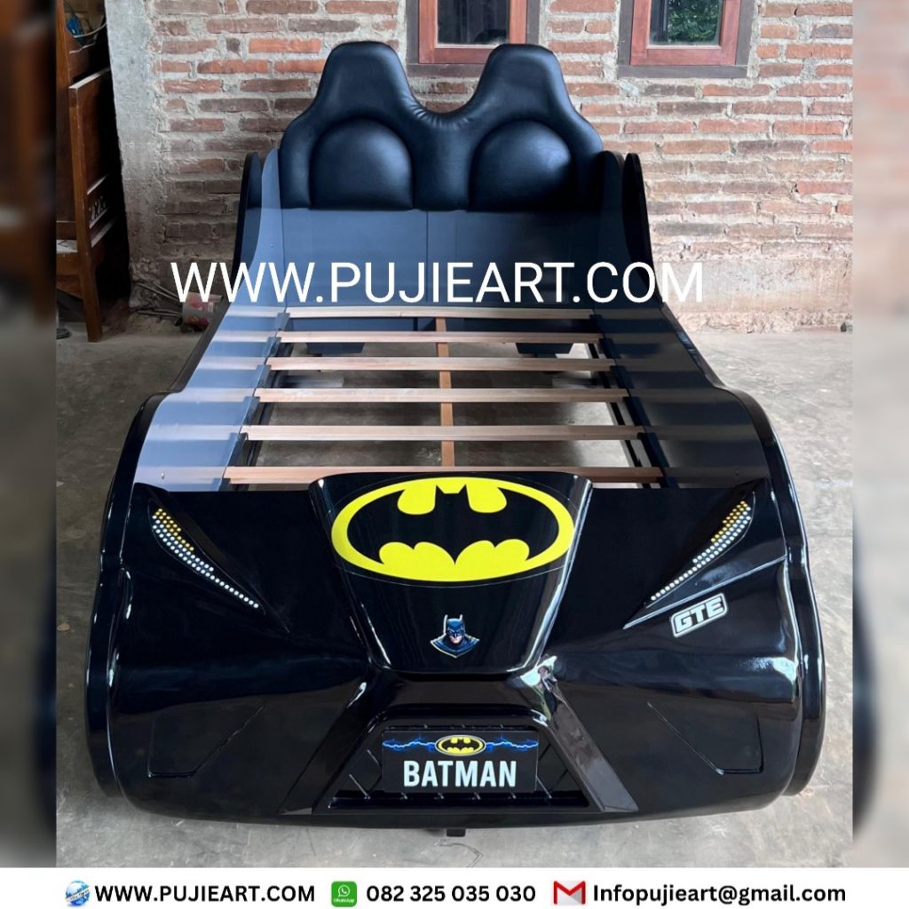 Tempat Tidur Anak Kokoh Kayu Solid Karakter Batman
