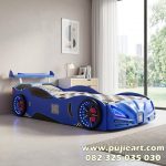Tempat Tidur Anak Laki-laki Warna Biru Bentuk Mobil Balap