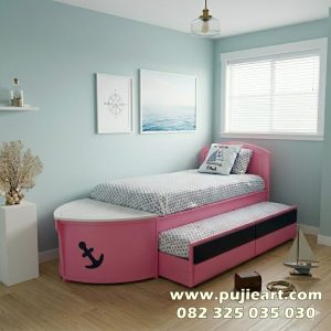 Tempat Tidur Anak Perempuan Bentuk Kapal Pinisi