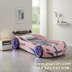 Tempat Tidur Anak Perempuan Warna Pink Bentuk Mobil Sport