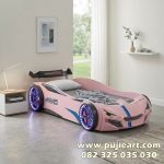 Tempat Tidur Anak Perempuan Warna Pink Bentuk Mobil Sport