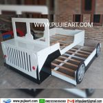 Tempat Tidur Apartemen Custom Hemat Ruangan Karakter Mobil