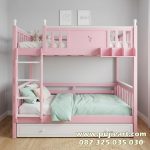 Tempat Tidur Apartemen Hemat Ruangan Anak Perempuan