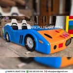 Tempat Tidur Dewasa Kokoh Custom Karakter Bentuk Mobil
