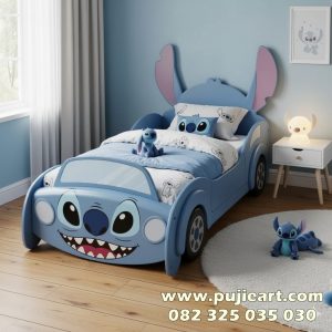 Tempat Tidur Karakter Stitch Bentuk Mobil