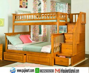 Tempat Tidur Tingkat Jati