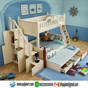 Tempat Tidur Tingkat Multifungsi