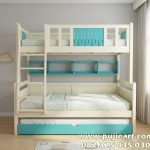Bed Tingkat 3 Kokoh Minimalis Hemat Tempat