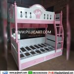 Bunk Bed Anak Perempuan Kokoh 3 Tingkat