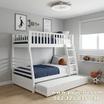 Dipan Tingkat Kayu Solid Minimalis Untuk Kamar Sempit