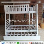 Dipan Tingkat Kayu Solid Minimalis Untuk Kamar Sempit