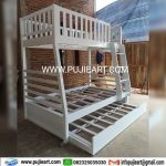 Dipan Tingkat Kayu Solid Minimalis Untuk Kamar Sempit