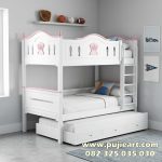 Kasur Tingkat 3 Anak Perempuan Minimalis Kokoh