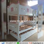 Kasur Tingkat 3 Anak Perempuan Minimalis Kokoh