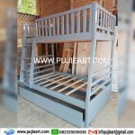 Kasur Tingkat Dewasa Kayu Solid Kokoh Custom Hemat Tempat