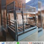 Kasur Tingkat Dewasa Kayu Solid Kokoh Custom Hemat Tempat