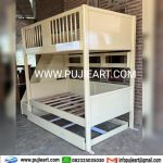 Kasur Tingkat Kokoh Anak Remaja Minimalis Kayu Solid