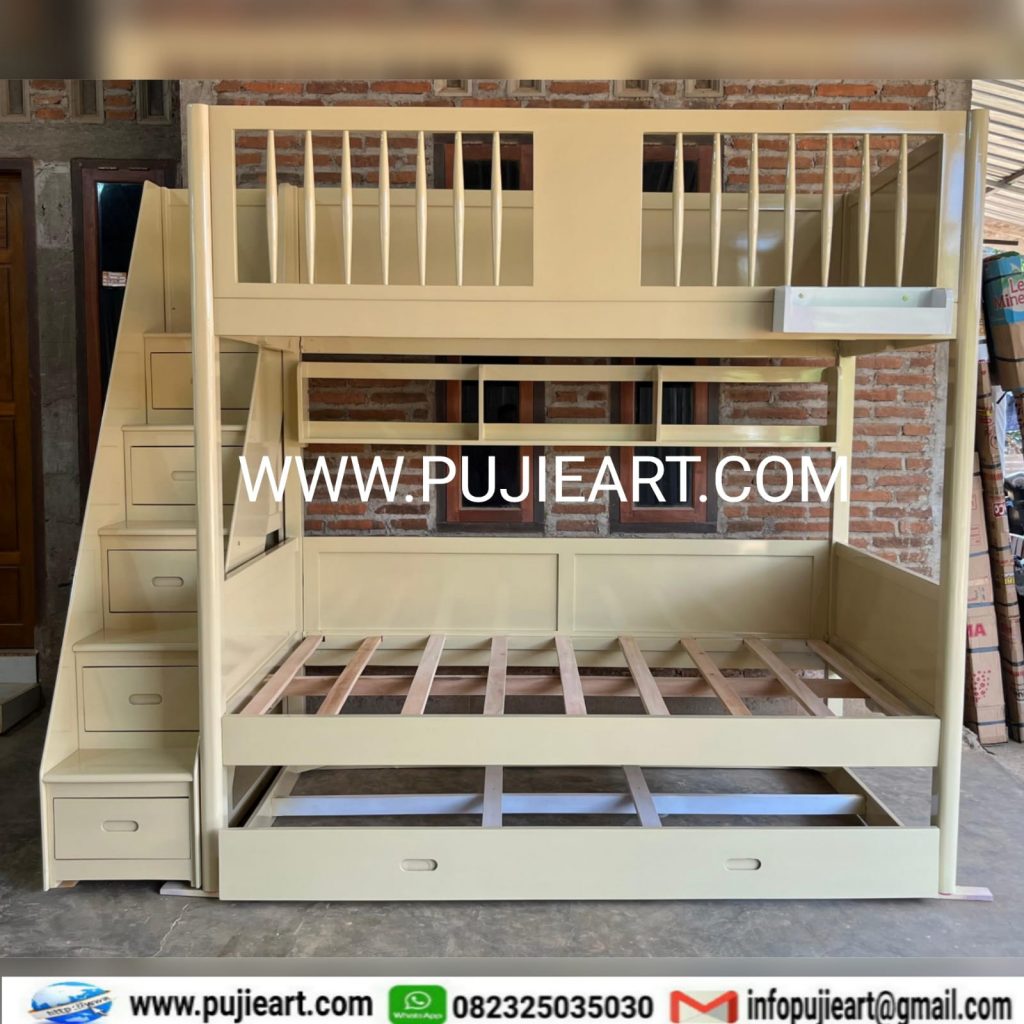Model Kasur Tingkat Kokoh Anak Remaja Minimalis Kayu Solid