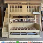 Kasur Tingkat Kokoh Anak Remaja Minimalis Kayu Solid