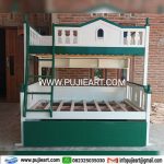 Kasur Tingkat Murah Kayu Solid Custom Hemat Tempat Kamar Sempit